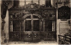 Pontoise Eglise Saint-Maclou Les Fonts Baptismaux -
																					95000 Pontoise
																			