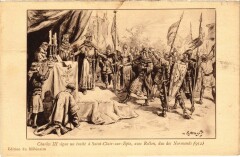 St Clair Charles Iii signe un traite