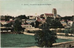 Auvers vue generale du Quartier de l'Eglise -
													95 Val d'Oise
												
