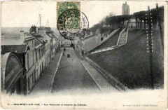Beaumont Rue Nationale et escalier du Chateau