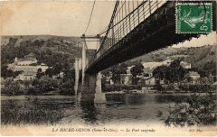 La Roche Guyon Pont suspendu à La Roche-Guyon