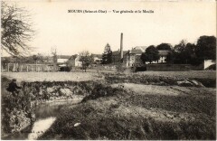 Mours vue generale et le Moulin à Mours