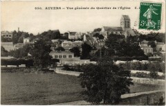 Auvers vue generale du Quartier de l'Eglise