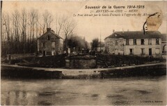 Auvers Pont detruit par le Genie Francais