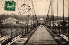 La Roche Guyon Pont suspendu à La Roche-Guyon