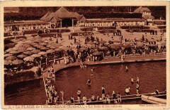 L'Isle Adam La Plage Le bain et les cabines à L'Isle-Adam