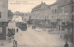 Carte postale ancienne Boulevard Gambetta
                                                                     à Saint-Céré
                                
