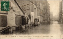 Levallois-Perret Rue Raspail, crue de la Seine France à Levallois-Perret