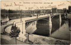 Carte postale ancienne Asnieres Le Nouveau Pont France
                                                                     à Clichy
                                