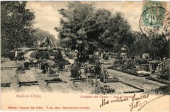 Carte postale ancienne Clichy Cimetiere des Chiens, Vue d'ensemble France
                                                                     à Asnières-sur-Seine
                                