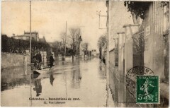 Colombes Rue Labouret, indondations de 1910 France à Colombes