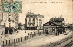 Becon les Bruyeres La Gare et la Place France
