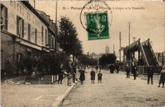 Persan Passage a niveau et la Passerelle France à Persan