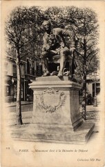 Paris 9e - Monument eleve a la Memoire de Diderot à Paris 9e