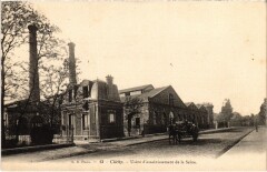 Carte postale ancienne Usine d'assainissement de la Seine
                                                                     à Clichy
                                