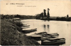 Eragny Les canots de peche France