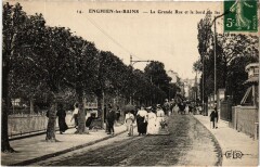 Enghien les Bains La Grande Rue et le bord du Lac France -
																					95880 Enghien-les-Bains
																			