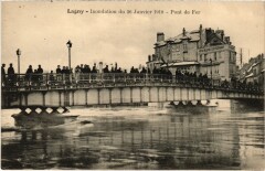 Lagny Inondations Pont de fer