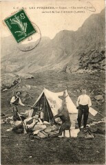 Les Pyrénées Gabas chasseurs d'Izard Lac d'Artouste