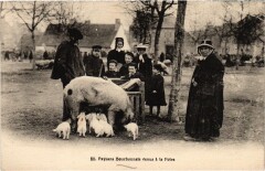 Paysans Bourbonnais venus a la Foire