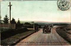 Carte postale ancienne Circuit De La Sarthe - Virage A La Croix De Mission D'Ardenay
                                                                     à Ardenay-sur-Mérize
                                
