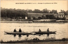 Beaumont s Oise Groupe de pecheurs s l'Oise France -
													95 Val d'Oise
												