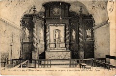 Haute-Isle Interieur de l'Eglise France à Haute-Isle