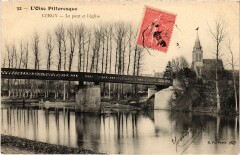 Cergy Le pont et l'Eglise France à Cergy