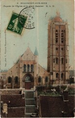 Beaumont s Oise Facade de l'Eglise et le grand Escalier France -
													95 Val d'Oise
												