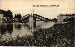 Beaumont s Oise Pont, detruit par le genie francais France -
													95 Val d'Oise
												