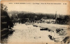 Isle-Adam La Plage, Vue du Pont du Cabouillet France