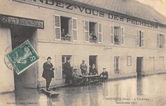 Gouvieux - A Toutevoie - Inondations 1910 - Au Rendez Vous Des Pecheurs à Gouvieux
