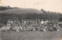Noailles - Carte Photo - Situee Au Verso - Ballon Dirigeable - Militaires à Noailles