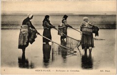 Berck-Plage Pecheuses de Crevettes à Berck