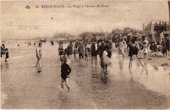Berck-Plage La Plage a l'heure du bain à Berck