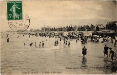 Berck-Plage La Plage a mer haute à Berck