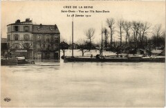 Inondations 1910 Saint-Denis Ile Saint-Denis à Saint-Denis