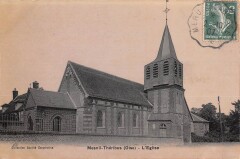 Mesnil Theribus - Eglise - cpa émail