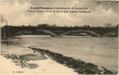 Lagny Inondations Pont de Pierre