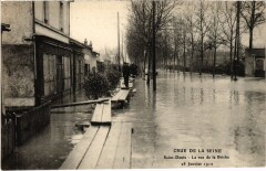 Inondations 1910 Saint-Denis Rue de la Briche à Saint-Denis