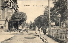 Carte postale ancienne Colombes Rue Henri Litoff
                                                                     à Bois-Colombes
                                