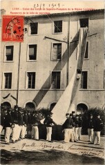 Firefighters Lyon Sapeurs-Pompiers toile de sauvetage