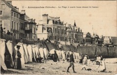 Arromanches La Plage a Maree Basse Devant le Casino -
													14 Calvados
												