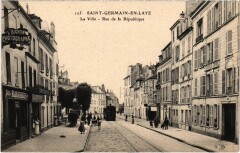 Saint-Germain-en-Laye La Ville rue de la République à Saint-Germain-en-Laye