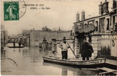 Inondation 1910 Corbeil Rue Vigier