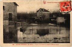 Inondation 1910 Juvisy-Draveil Aspect d'un Quartier Maison Farjat à Draveil