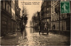 Inondation 1910 Asnieres Grande Rue