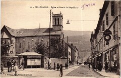 Bellegarde Eglise et Rue de la Republique