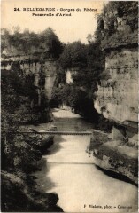 Bellegarde Gorges du Rhone Passerelle d'Arlod