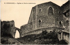 Perouges Eglise et Porte exterieure
